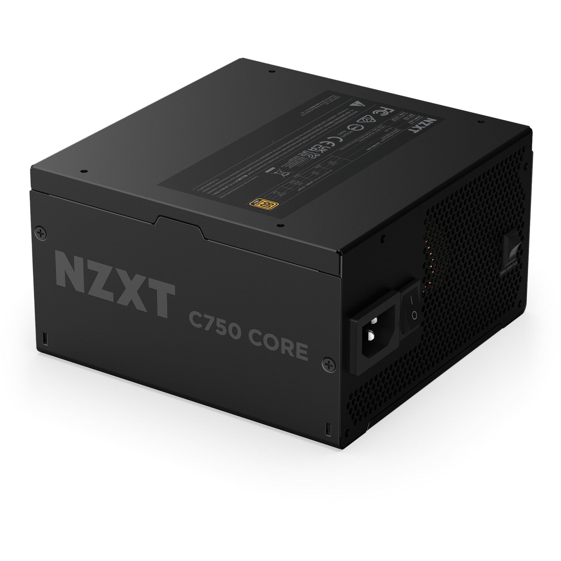 NZXT C750 Gold Core Modulares 750-Watt-Netzteil (Schwarz, 1x 12V-2x6, 2x PCIe)
