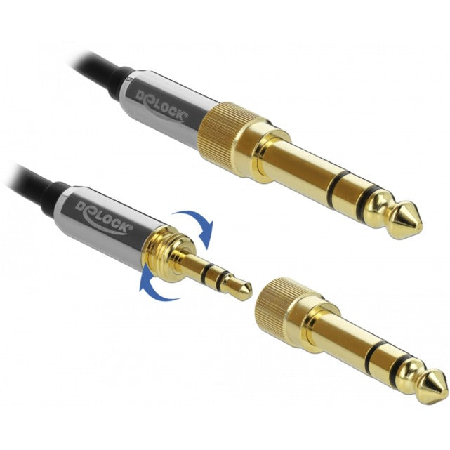 Delock-Stereo-Kabel 3,5 mm 3 Pin-Stecker> 3,5 mm 3 Pin-St.