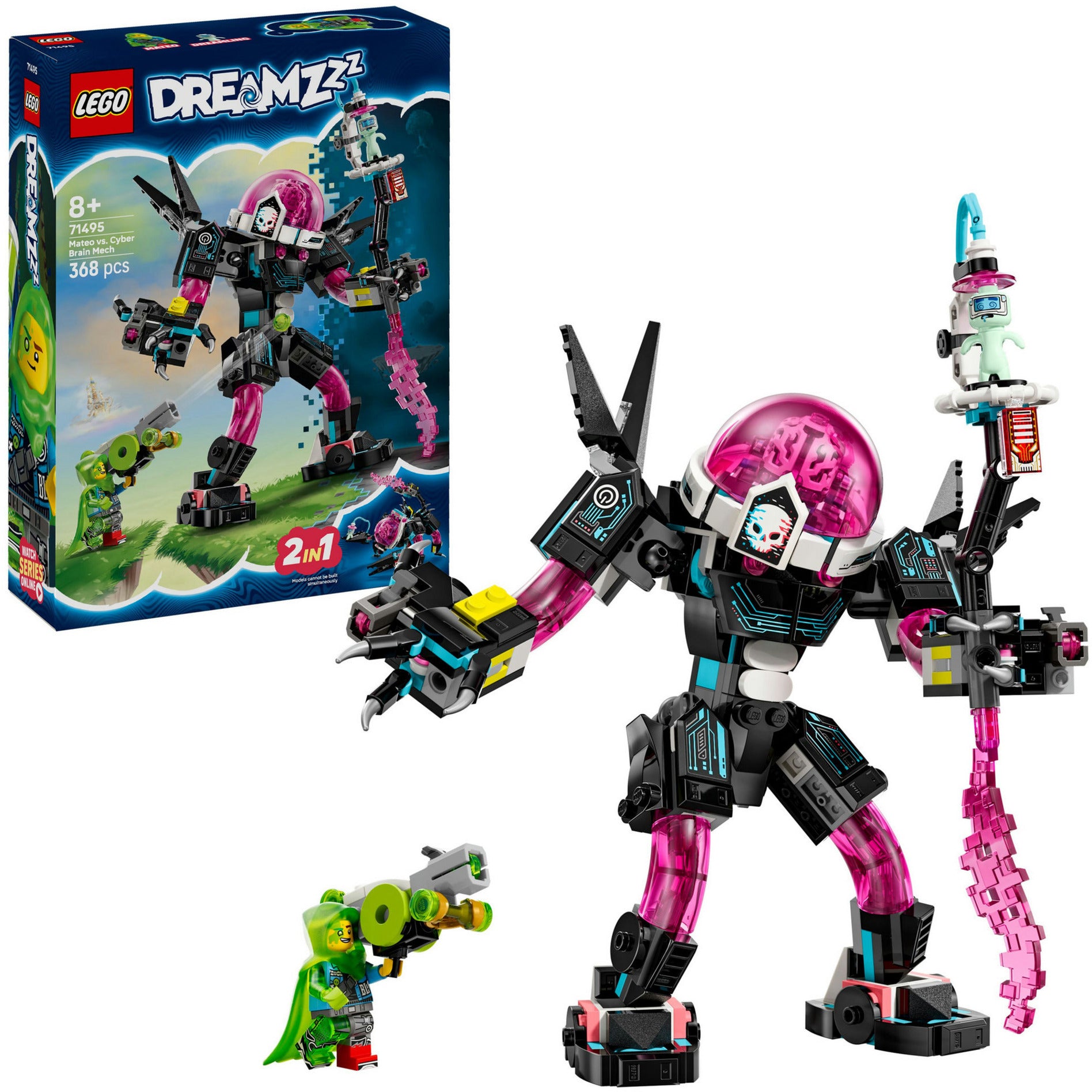 LEGO 71495 Dreamzzz Mateo gegen Cyber ​​Brain Mecha