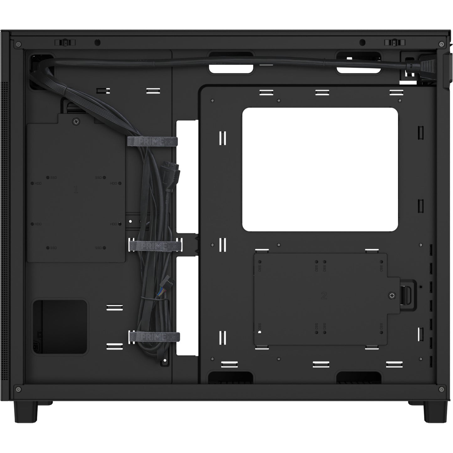 Asus Prime Ap303 - Mesh Panel Midi Tower Gehäuse (schwarz | 2x USB-A | 1x USB-C)