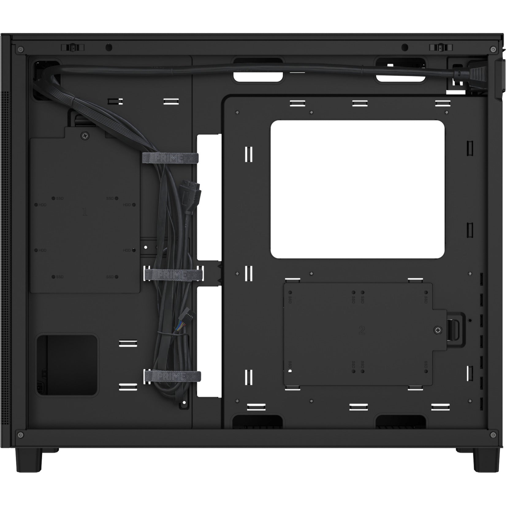 Asus Prime Ap303 - Mesh Panel Midi Tower Gehäuse (schwarz | 2x USB-A | 1x USB-C)