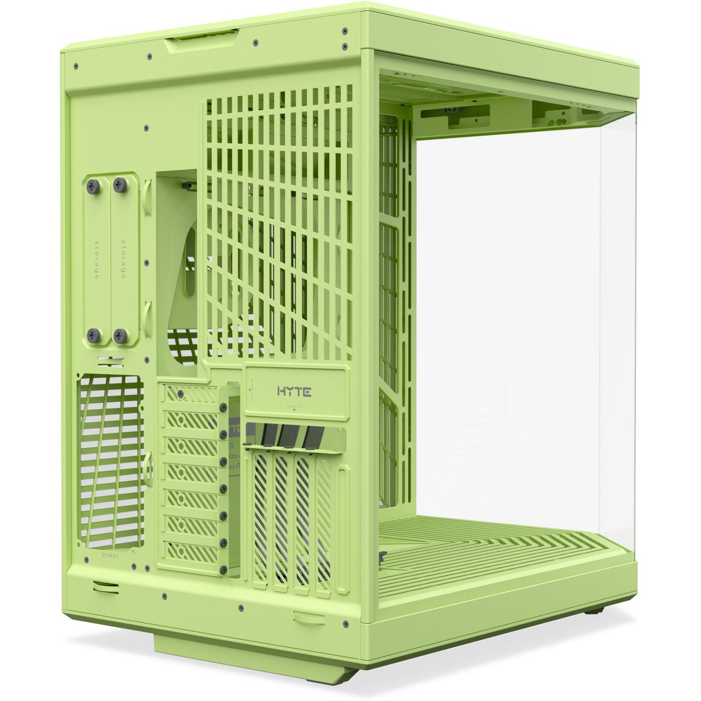 Hyte y70 Midi-Tower-Gehäuse (hellgrün | 2x USB-A | 1x USB-C | gehärtetes Glas)