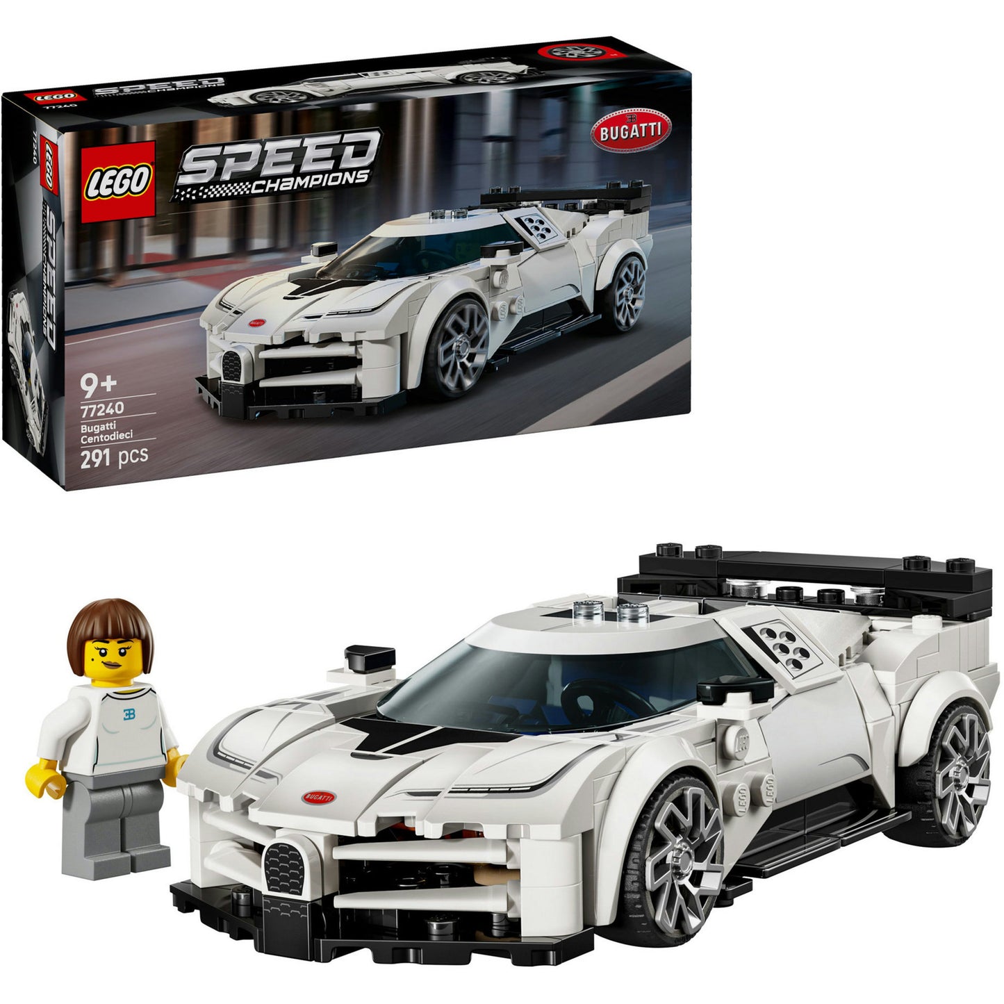 Lego Speed ​​Champions 77240 Bugatti Centodieci Hyper Sportwagen