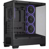 Asus a31 plus Midi-Tower-Gehäuse (schwarz | 2x USB-A | 2x USB-C | gehärtetes Glas)