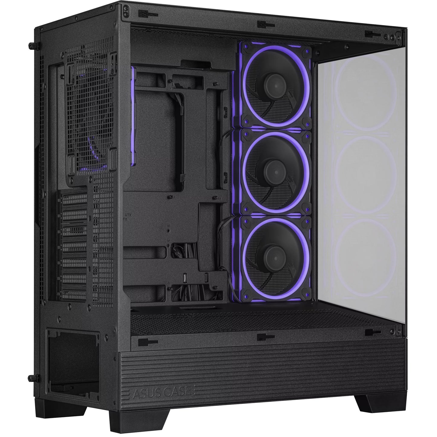 Asus a31 plus Midi-Tower-Gehäuse (schwarz | 2x USB-A | 2x USB-C | gehärtetes Glas)
