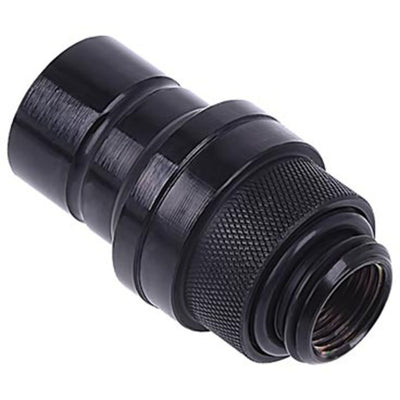Alphacool Eiszapfen Schnellverschlussstecker G1 4 AG - tiefschwarzer Verschluss (schwarz)