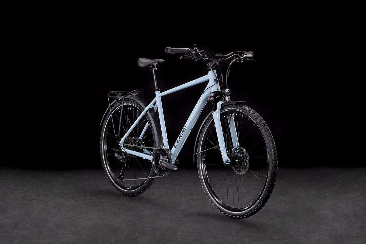 Cube Nature Excel Allroad Taubenblau und Schwarz