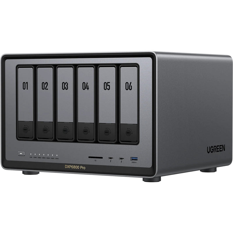 Ugreen nasync dxp6800 pro (grau, 2x 10GB, HDMI, Thunderbolt 4 (40GB s))