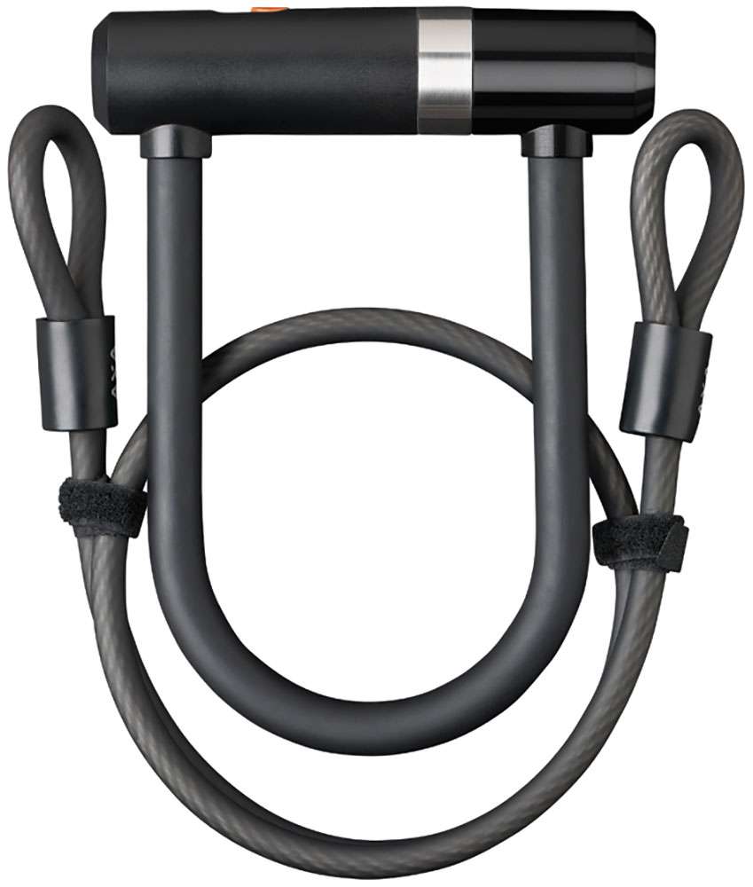 Bügelschloss Newton UL mit Kabel 1000 x 8 mm schwarz