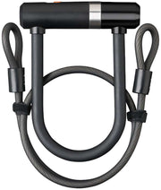 Bügelschloss Newton UL mit Kabel 1000 x 8 mm schwarz - afbeelding 1