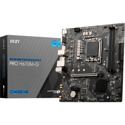 MSI Pro H610M-G Sockel 1700 Mainboard (GB-LAN, Sound, µATX)