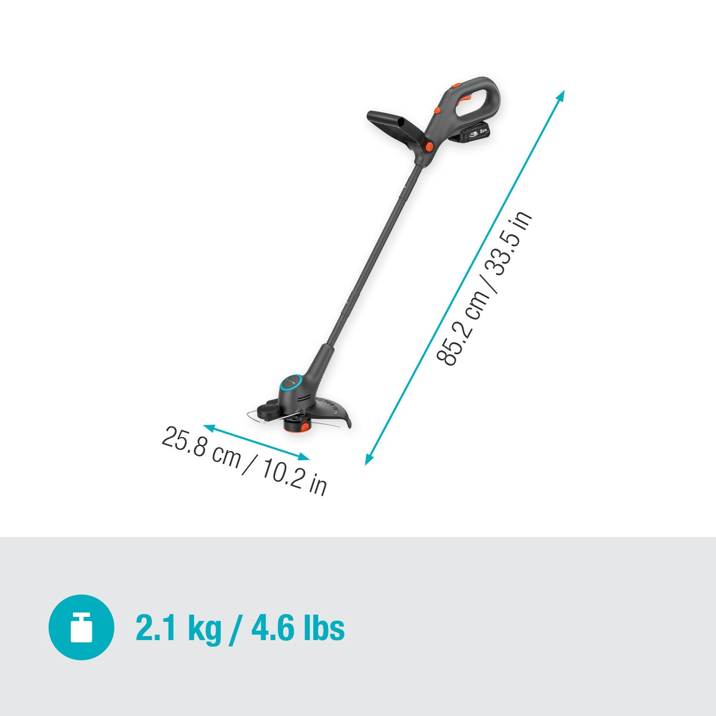 Gardena Trimmer Easytrim 2518V P4A Set