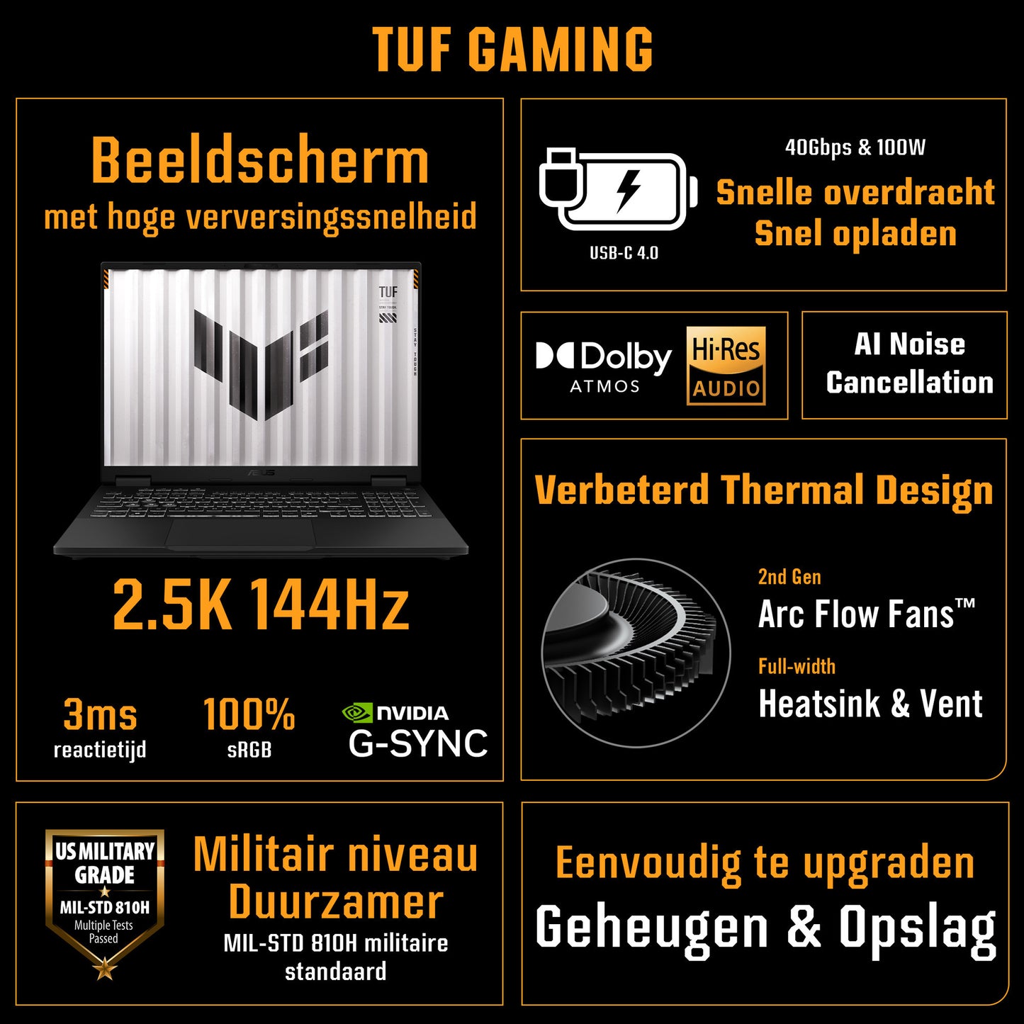 Asus TUF Gaming A18 FA808UM-S8011W 18 Gaming-Laptop (schwarz grau | Ryzen 7 260 | RTX 5060 | 32 GB | 1 TB SSD)