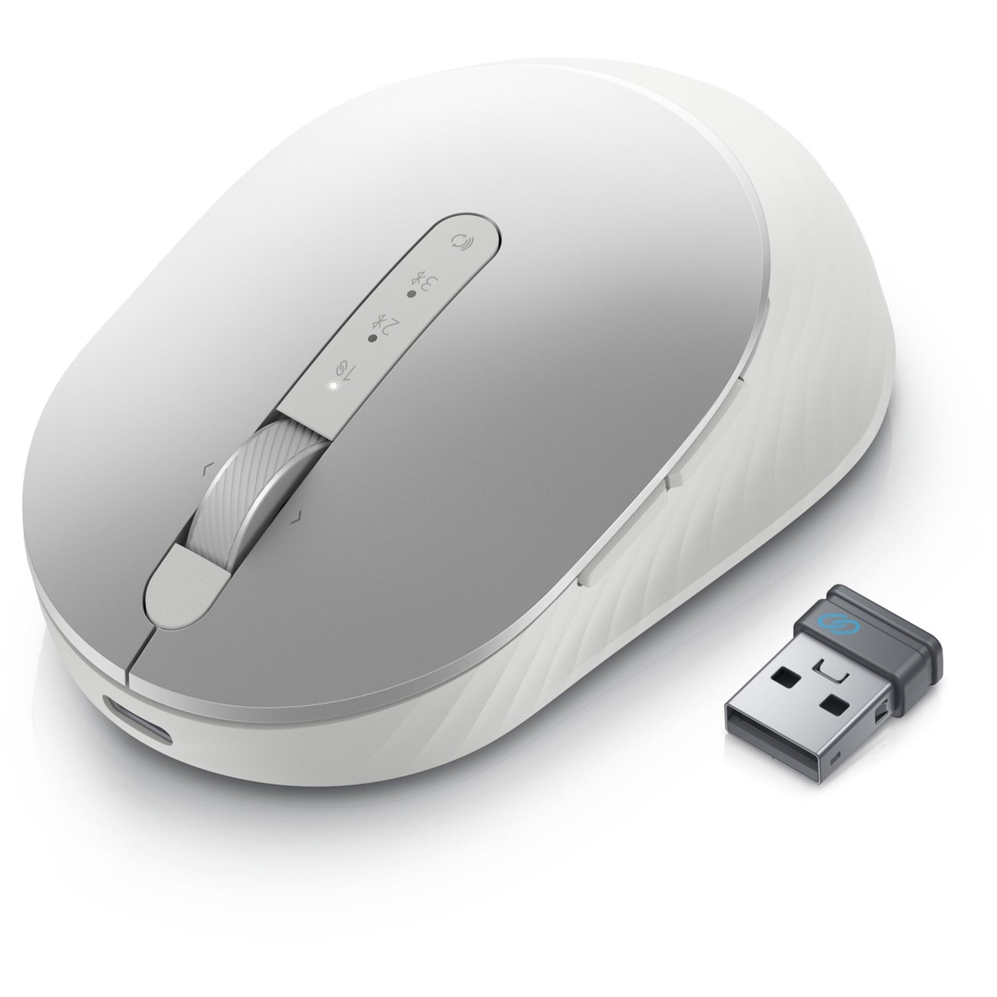 Dell Pro Premium Kompaktmaus – MS7421W (Silberweiß, 1000–4000 dpi)