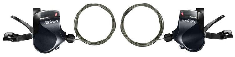 Shimano Sora SL-R3030 3x9-Gang-Schalthebelset mit flachem Lenker