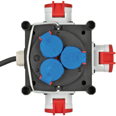 Brennenstuhl kompakter Gummistromverteiler BSV 3 ls e 16 2 i