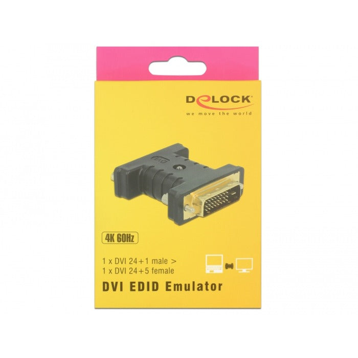 DELOCK DVI 24+1 männlich zu DVI 24+5 weiblicher Adapter