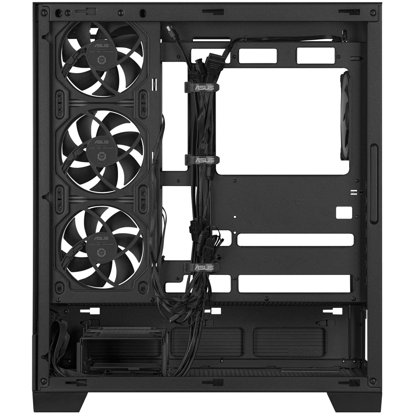 Asus a31 plus Midi-Tower-Gehäuse (schwarz | 2x USB-A | 2x USB-C | gehärtetes Glas)