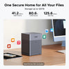 Ugreen nasync dh4300 plus (grau, 1x 2,5GBE, HDMI, USB-C)