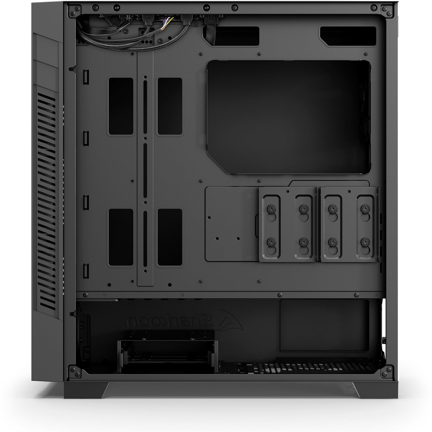 Sharkoon s25-v2 Midi-Tower-Gehäuse (schwarz | 2x USB-A | 1x USB-C)