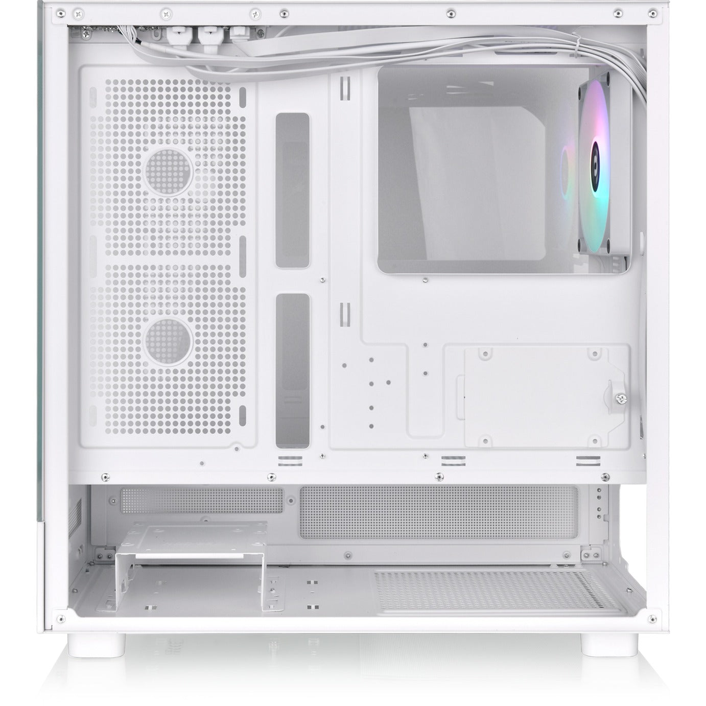 Thermaltake View 270 tg argb - Snow Midi-Tower-Gehäuse (weiß | 2x USB-A | 1x USB-C | RGB | gehärtetes Glas)
