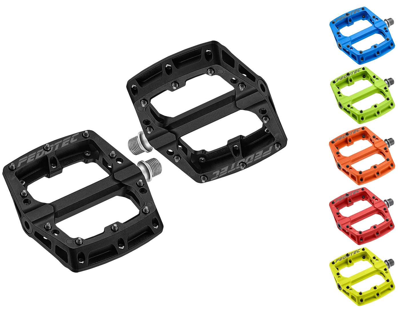 Pedotec Thunder 180 flache Plattformpedale aus Nylon