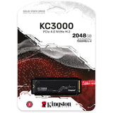 Kingston KC3000 2 TB SSD (Schwarz, SkC3000S 2048G, PCIe 4.0 NVMe, M.2 2280) - afbeelding 3