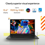 Asus vivobook go 15 e1504fa-bq5403w 15,6 Laptop (schwarz | Ryzen 5 40 | Radeon 610m | 8 GB | 512 GB SSD) - afbeelding 17