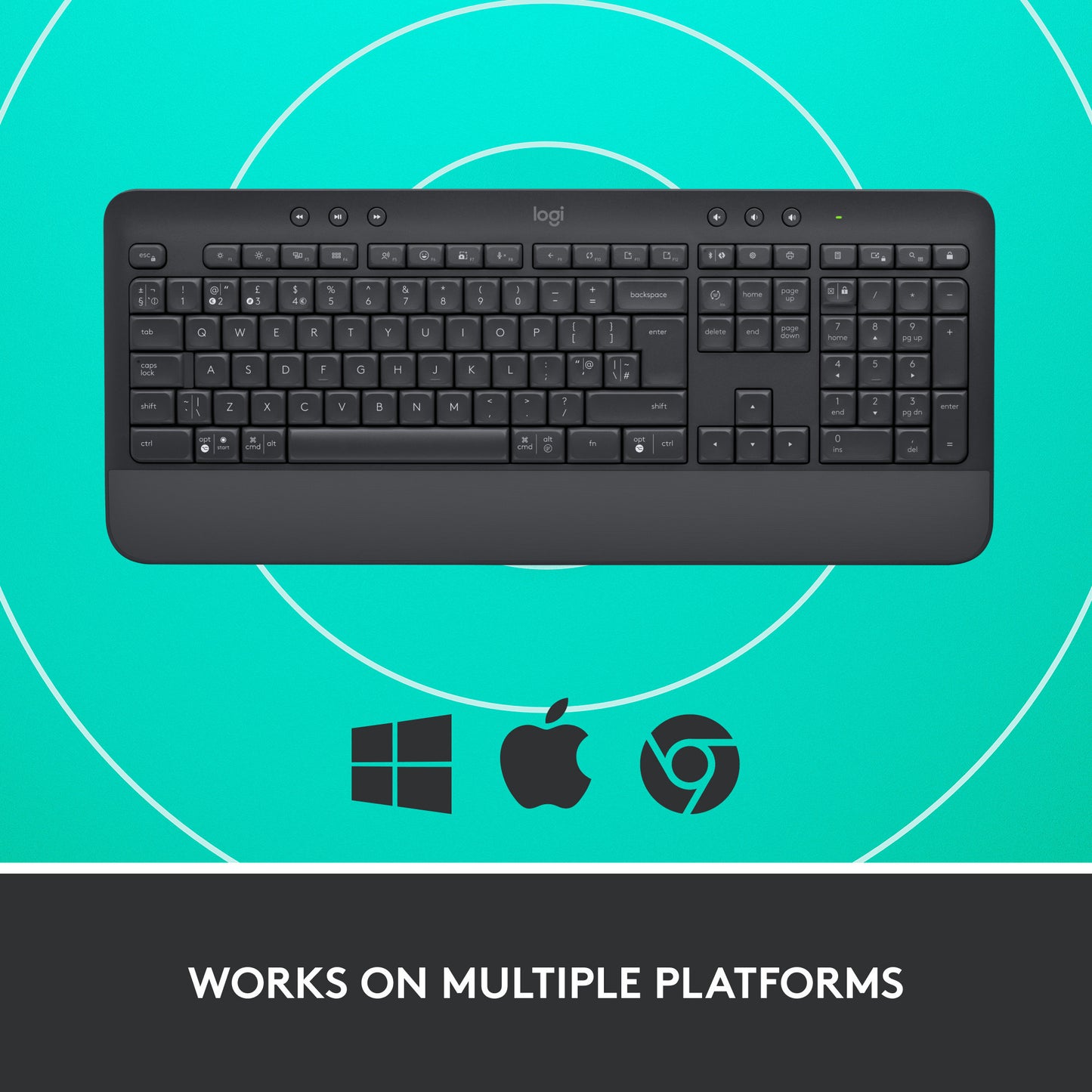 Logitech Signature K650 Kabellose Komfort-Tastatur