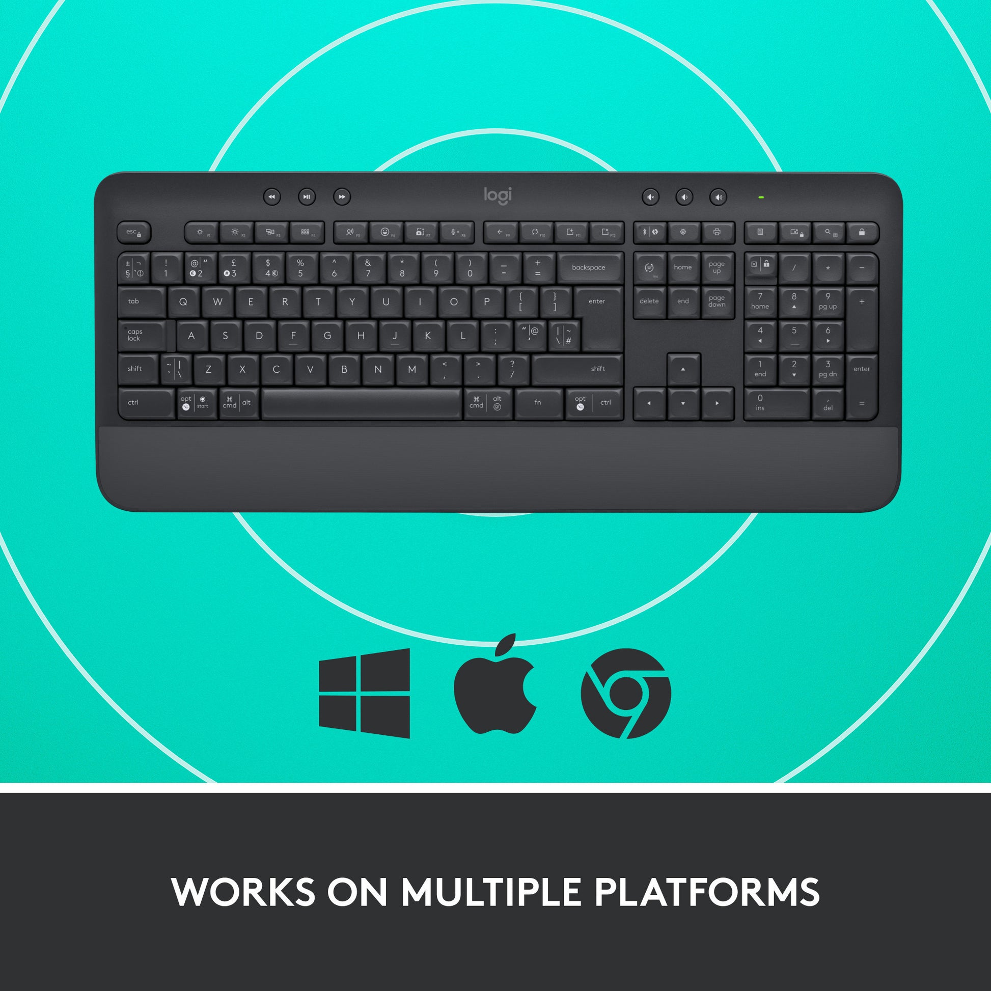 Logitech Signature K650 Kabellose Komfort-Tastatur
