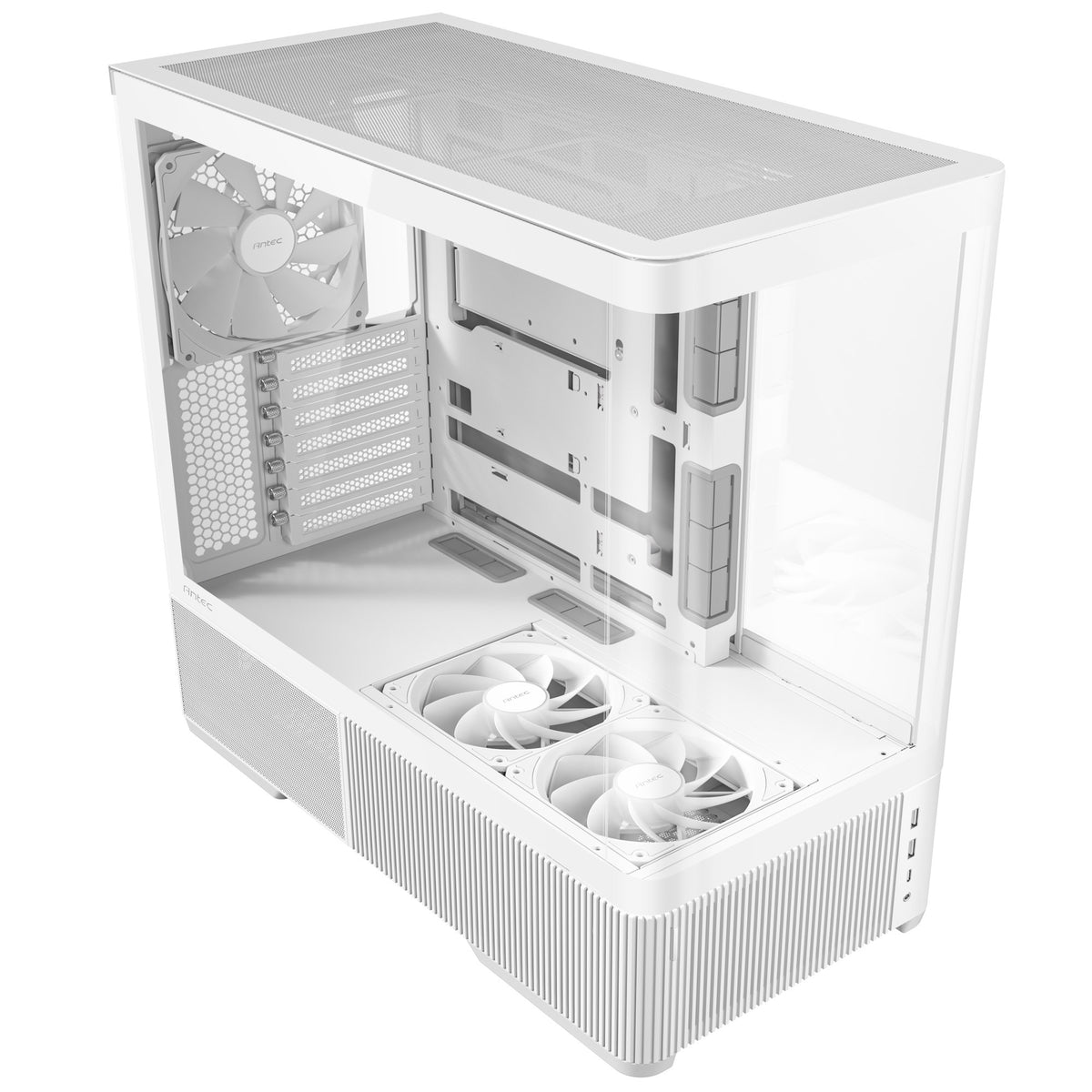 Antec C6 Curve Air Midi-Tower-Gehäuse (weiß | 2x USB-A | 1x USB-C | gehärtetes Glas)