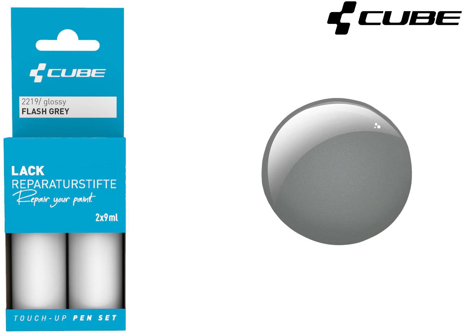 Cube Lackstift-Set Flash Flash Grau