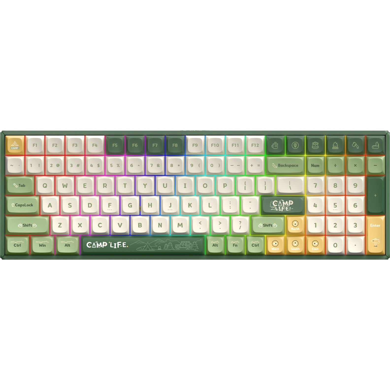 Iqunix F97 Camping Wireless mechanischer Tastatur