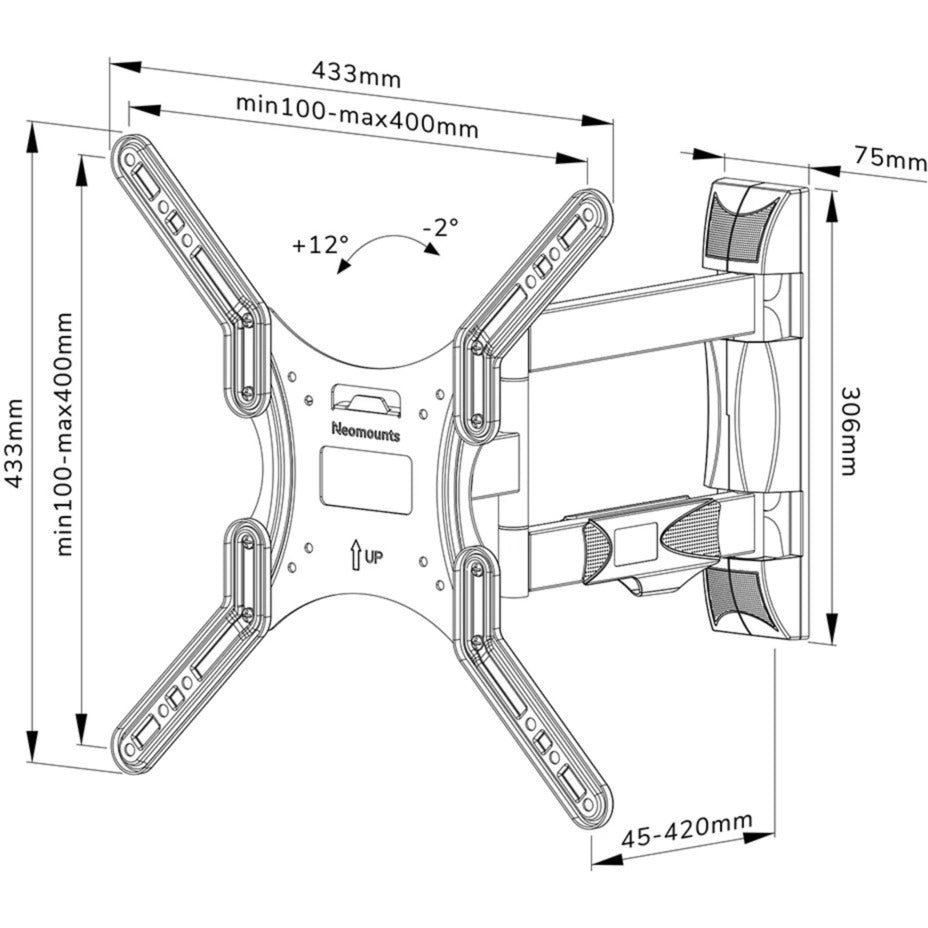 Neomounts von Newstar WL40-550BL14 TV-Wandstonde