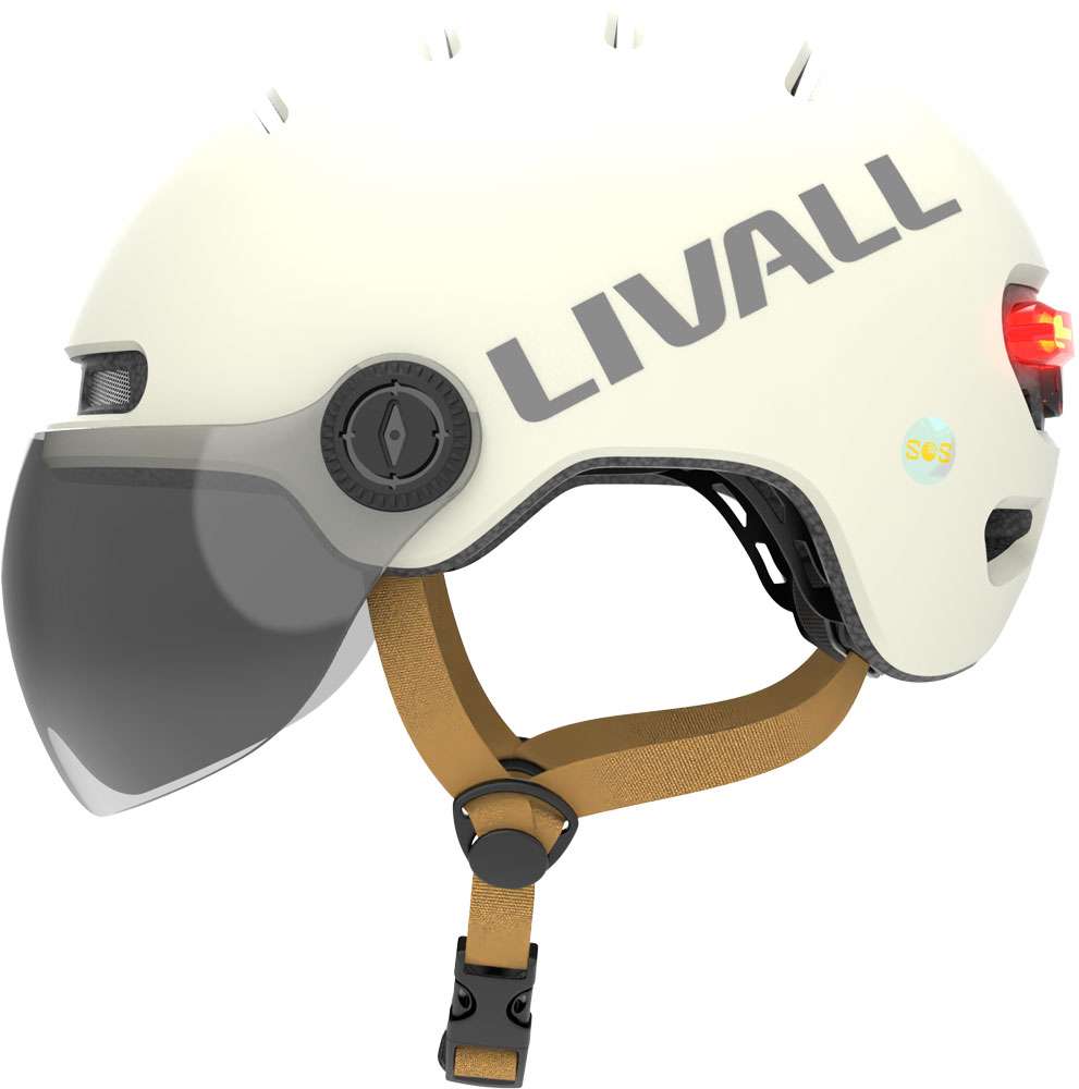 Livall l23 – urbaner LED-Fahrradhelm mit Visier