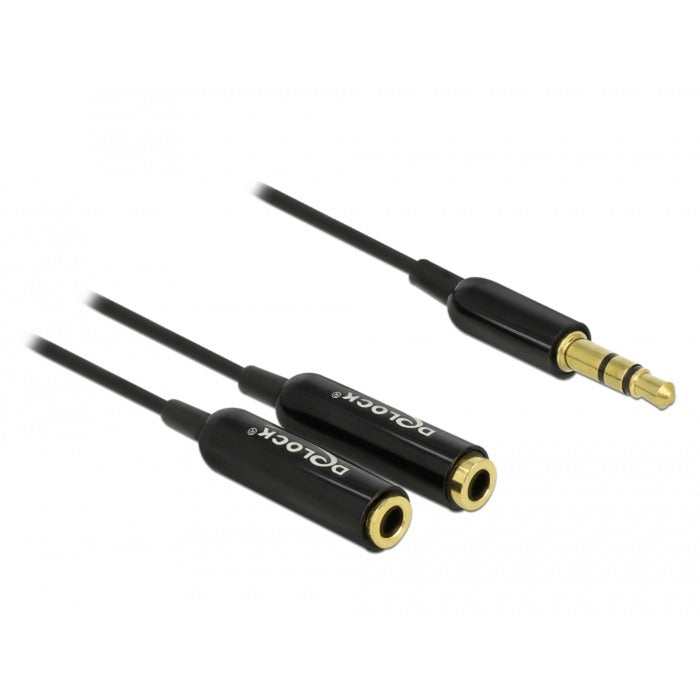 Delock -Kabel -Audio -Splitter -Stereobuchse männlich 3,5 mm> 2x s