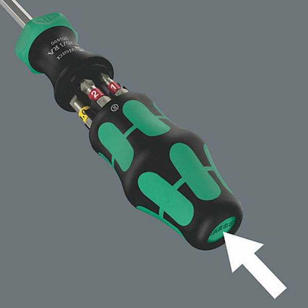 Wera Kraftform Compact 27 RA 1 mit 6-teiligem Bitsatz