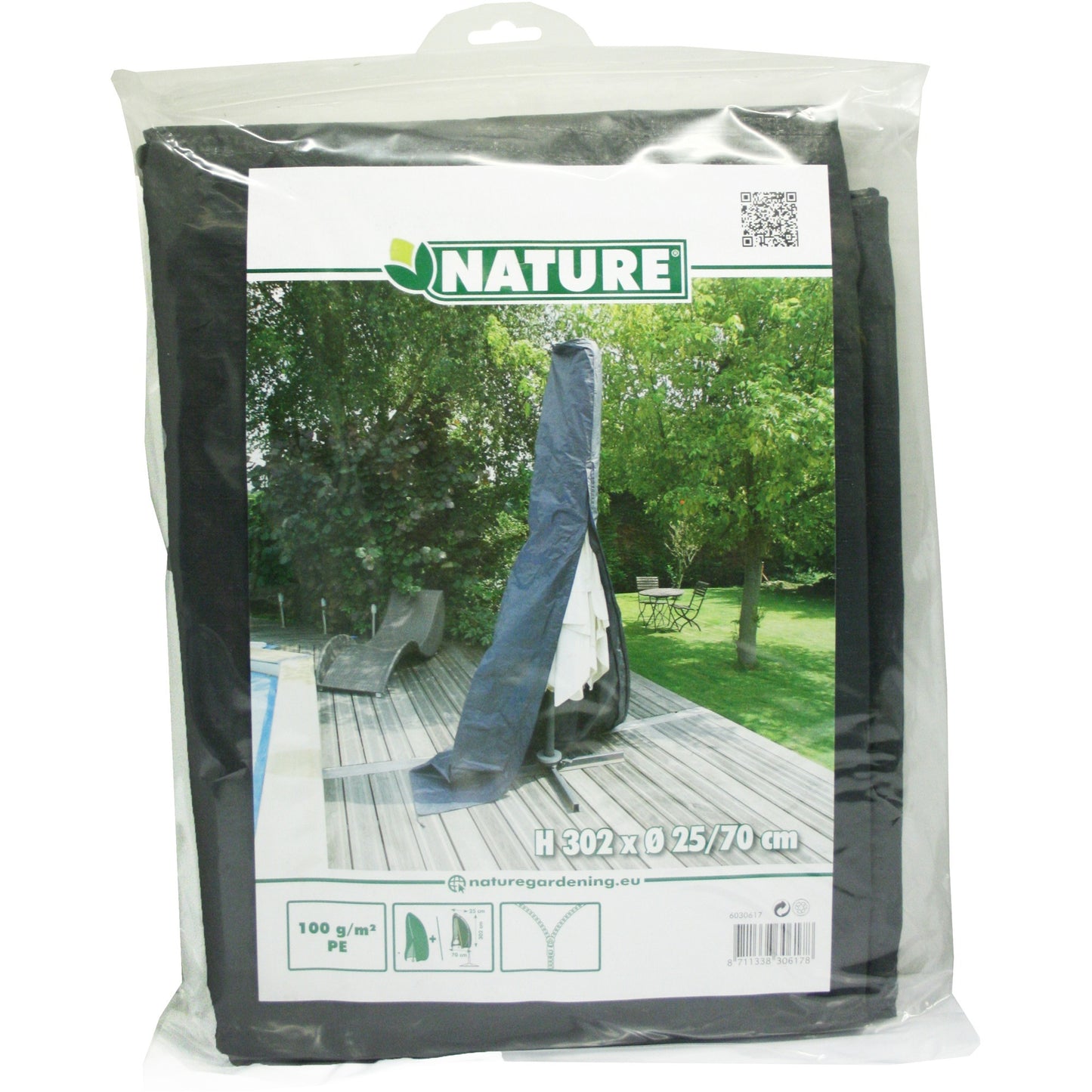Nature Gartenmöbel Deckung für stehende Parasol (groß)