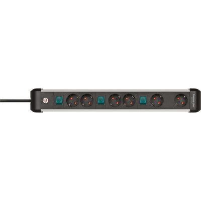 Brennenstuhl Premium-Alu-Line-Socket 6-fach