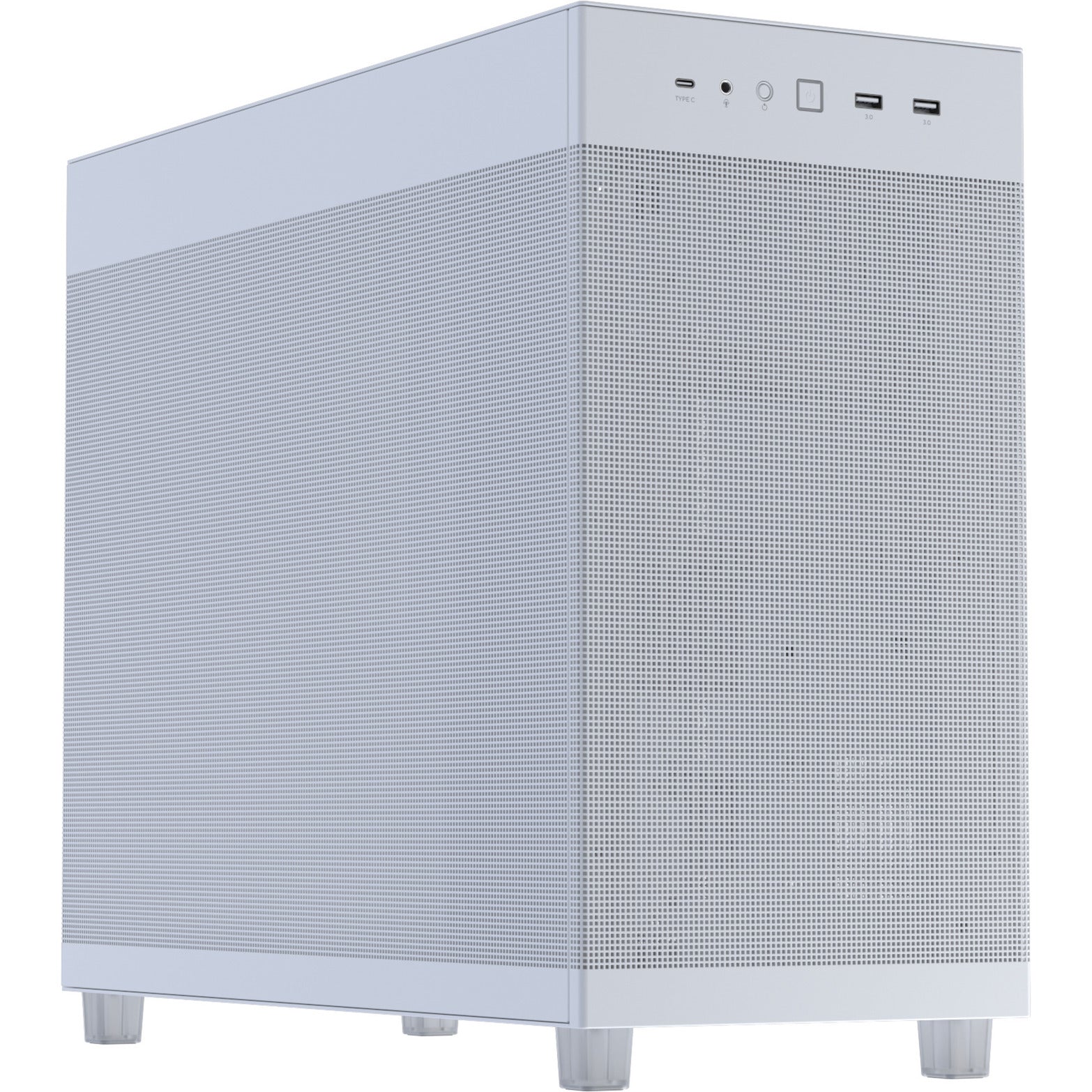 Asus Prime Ap303 - Mesh Panel Midi Tower Gehäuse (weiß | 2x USB-A | 1x USB-C)