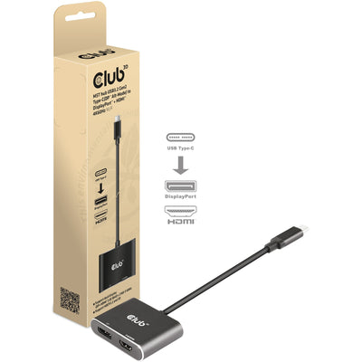 Club 3D MST HUB USB3.2 GEN2 Typ-C (DP Alt-Mode) zur Anzeige