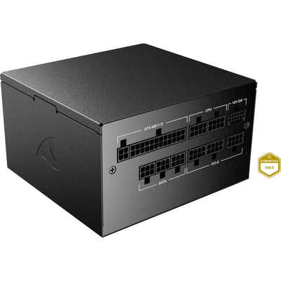 Sharkoon Rebel P20 Gen2 modulares 850-Watt-Netzteil (schwarz, 1x 12V-2x6, 3x PCIe)