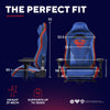 Trust GXT 721SM Ruya Pro Premium bequemer Gaming-Stuhl (Blau Rot)