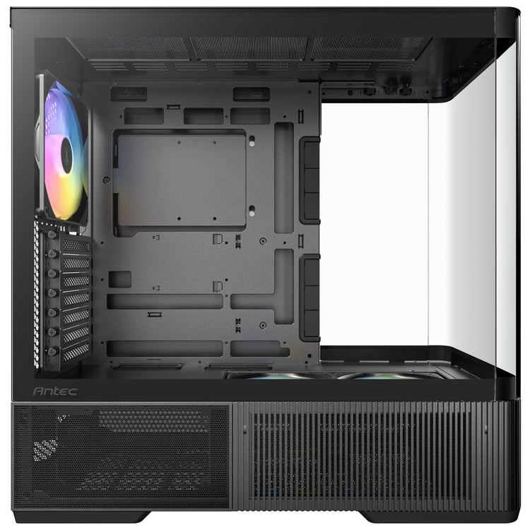 Antec C6 Curve Argb Midi-Tower-Gehäuse (schwarz | 2x USB-A | 1x USB-C | gehärtetes Glas)