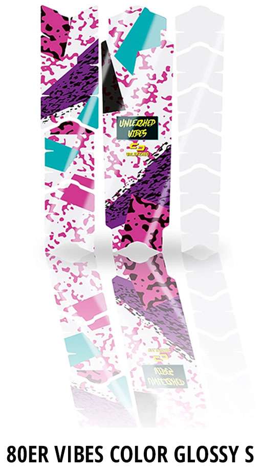 Unleazhed Unscratch – Rahmenschutzfolie 80s Vibes Farbe glänzend