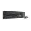Lenovo 700 modernes kabelloses Kombi-Desktop-Set für mehrere Geräte (grau, US-Layout (QWERTY), 100 %, 4000 dpi, 2,4 GHz, BT 5.3, USB-A)