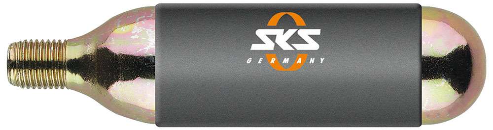 SKS Deutschland CO₂-Patrone gummiert mit Gewinde 16g