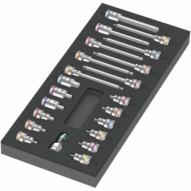 Wera 9723 Schaumeinsatz mit Zyklop B 3 8 Bi