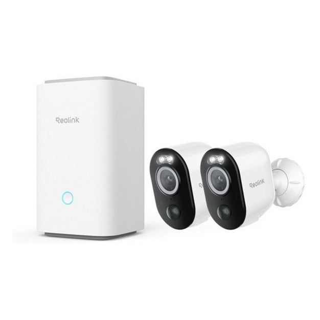 Reolink Home Hub1 mit 2x B350 und 1x Solarpanel 2 USB-C-Überwachungskamera (weiß)