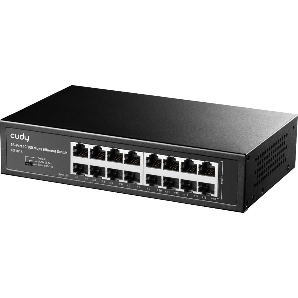 Cudy 16-Port 10 100 Mbit/s Ethernet-Switch (schwarz)